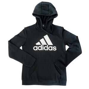 Adidas Black Silver Sparkle Hoodie Womens Size Small